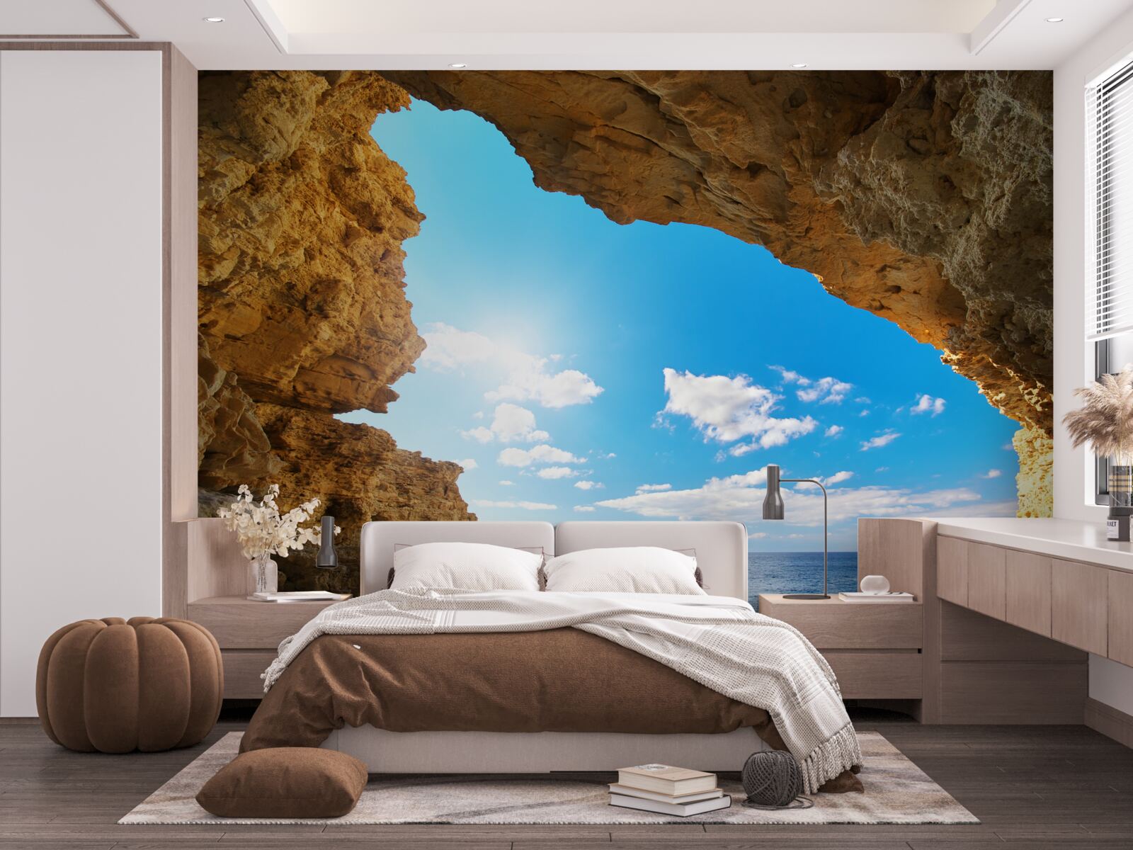 Fototapeta niebo nad oceanem jest absolutnie czyste