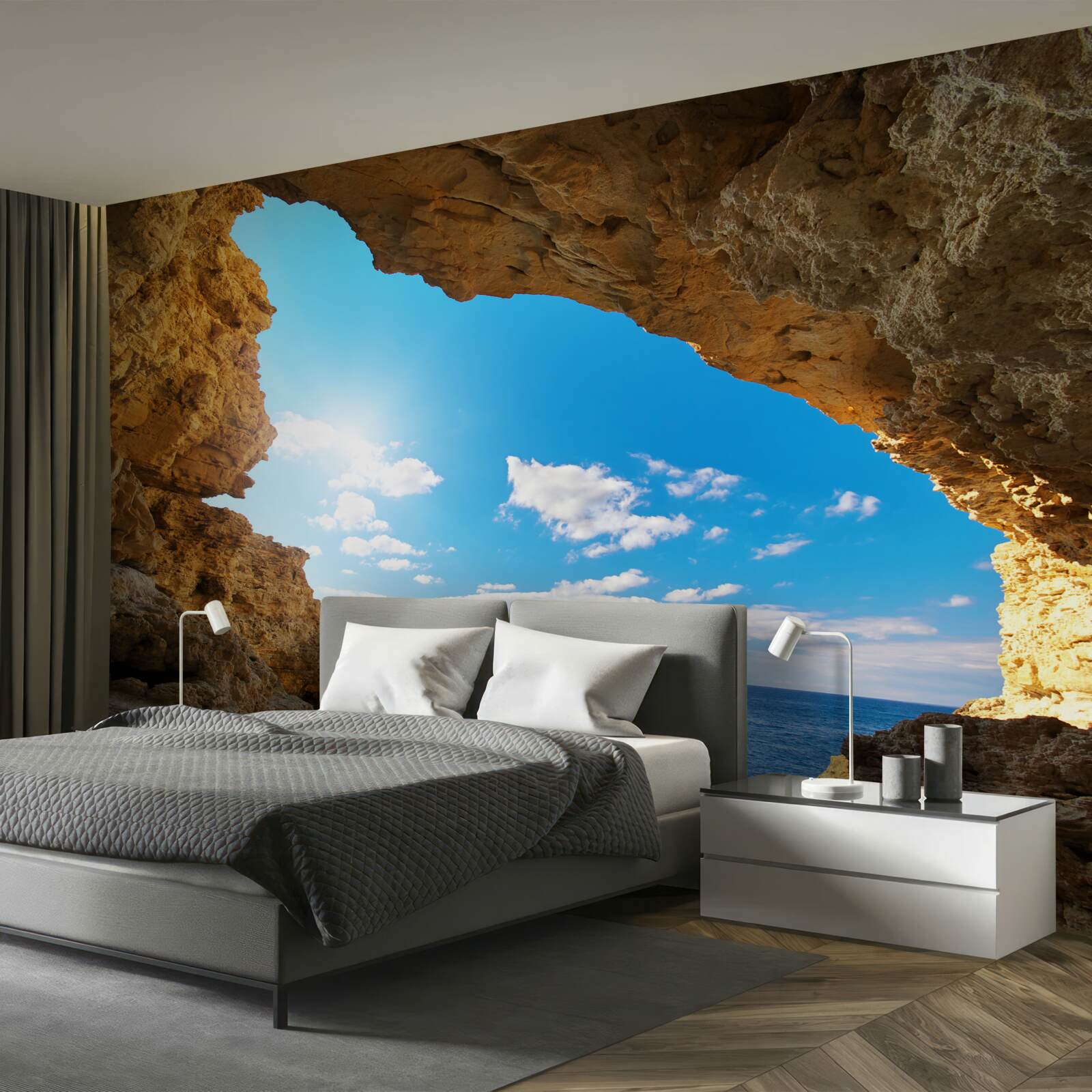 Fototapeta niebo nad oceanem jest absolutnie czyste