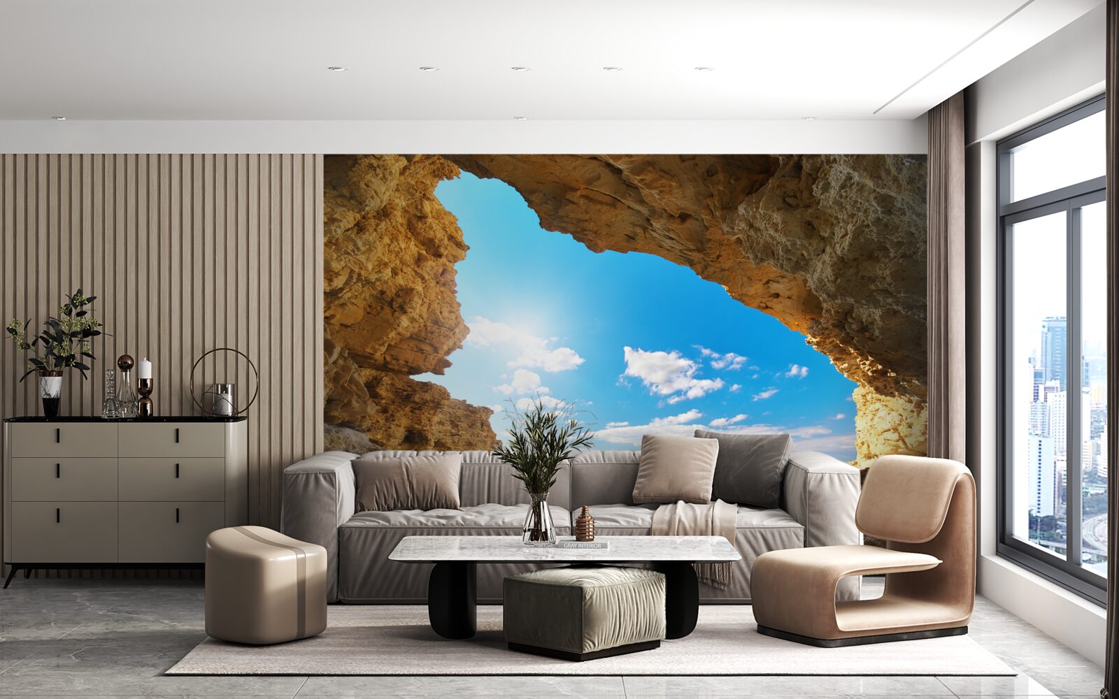 Fototapeta niebo nad oceanem jest absolutnie czyste