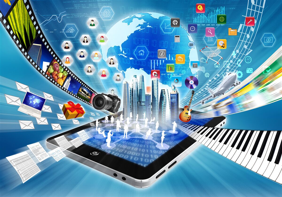 Fototapeta abstrakcyjna cyfrowa ścieżka dźwiękowa