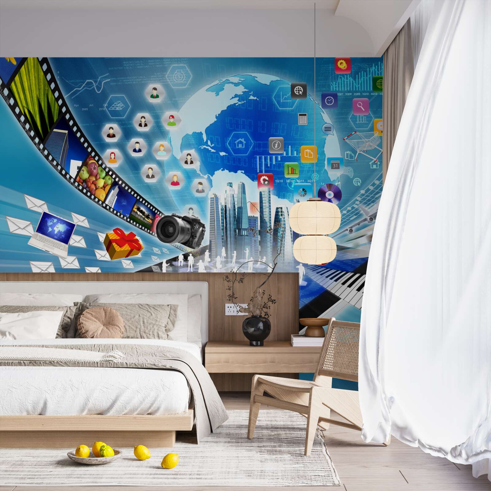 Fototapeta abstrakcyjna cyfrowa ścieżka dźwiękowa