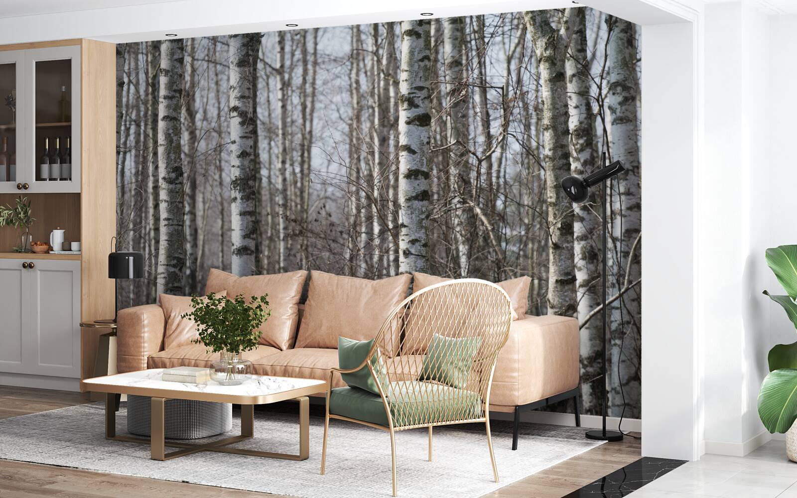 Fototapeta upadłe pełne wdzięku brzozy