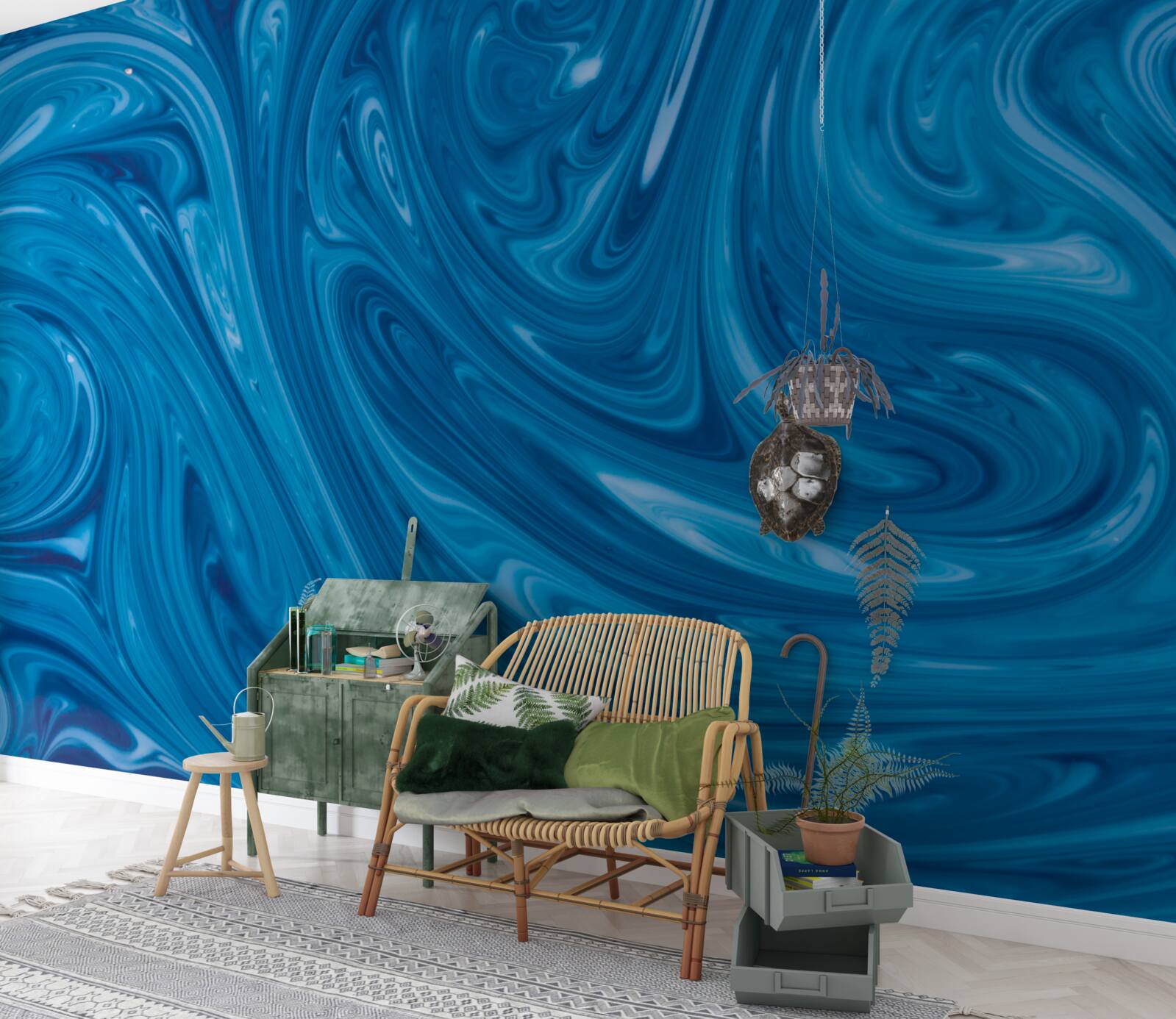 Fototapeta wahania błękitnego morza