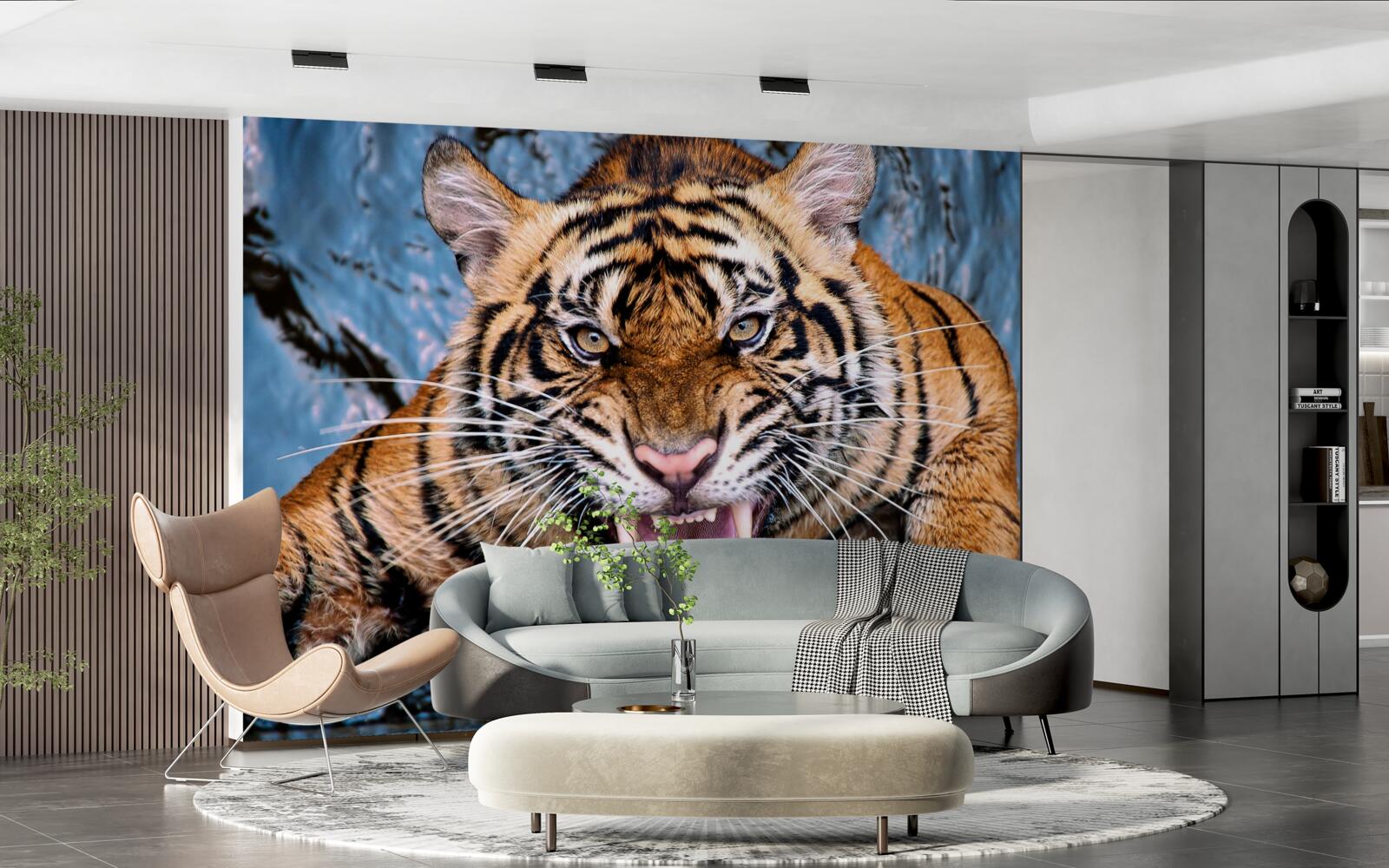 Fototapeta tygrys ryczy ze złości