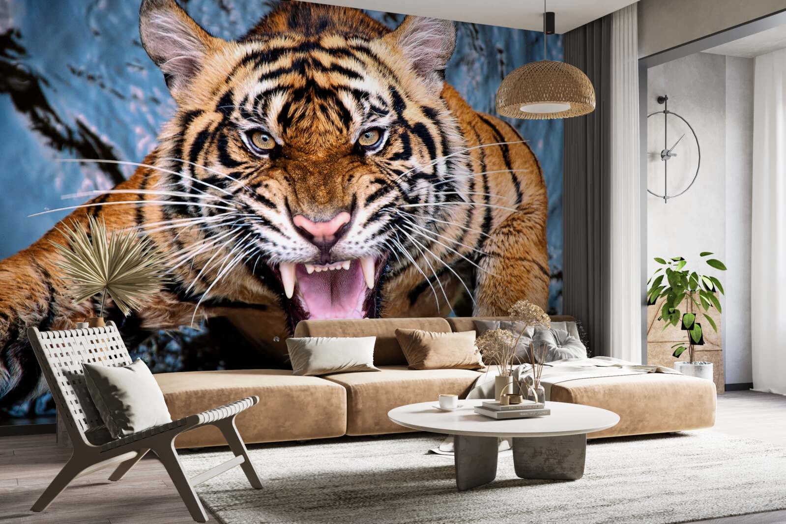 Fototapeta tygrys ryczy ze złości