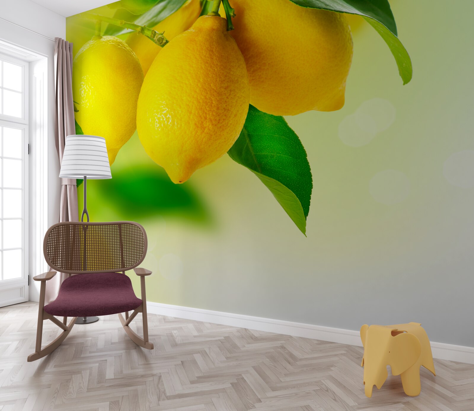 Fototapeta cytryny mają bogaty żółty kolor