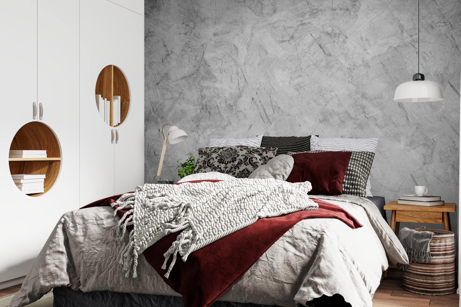 Fototapeta ulewny deszcz w lesie zanurzonym we mgle