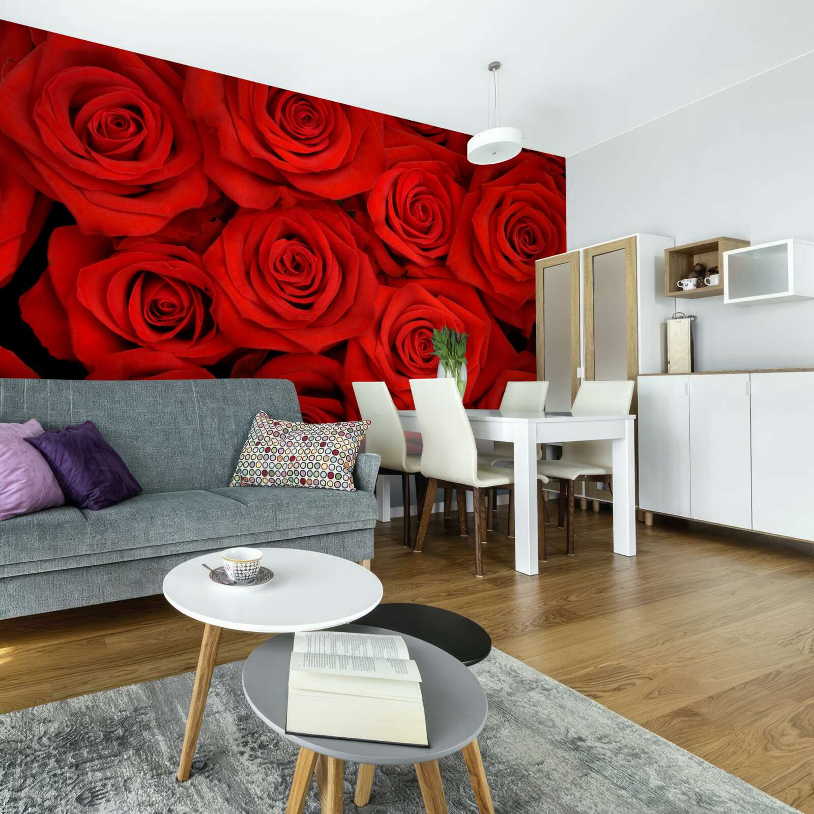 Fototapeta bukiet czerwonych róż