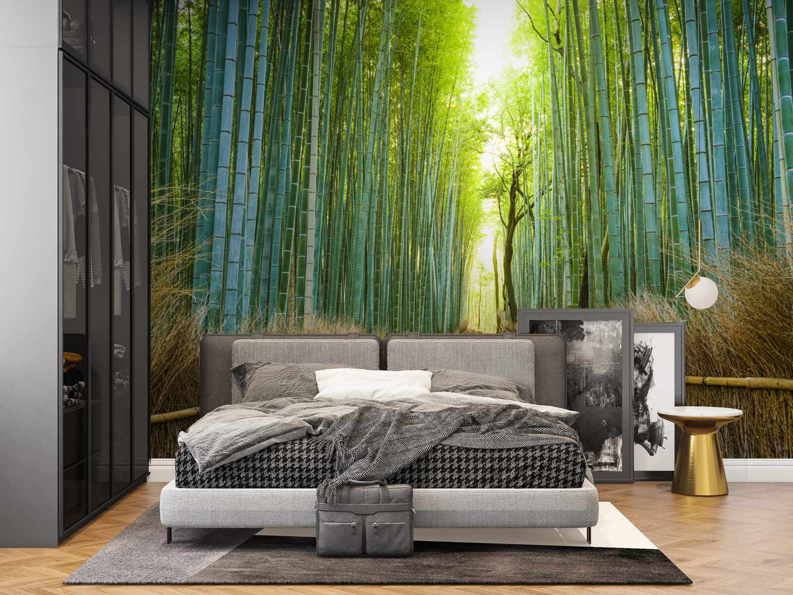 Fototapeta Ścieżka przez gęsty bambusowy gąszcz