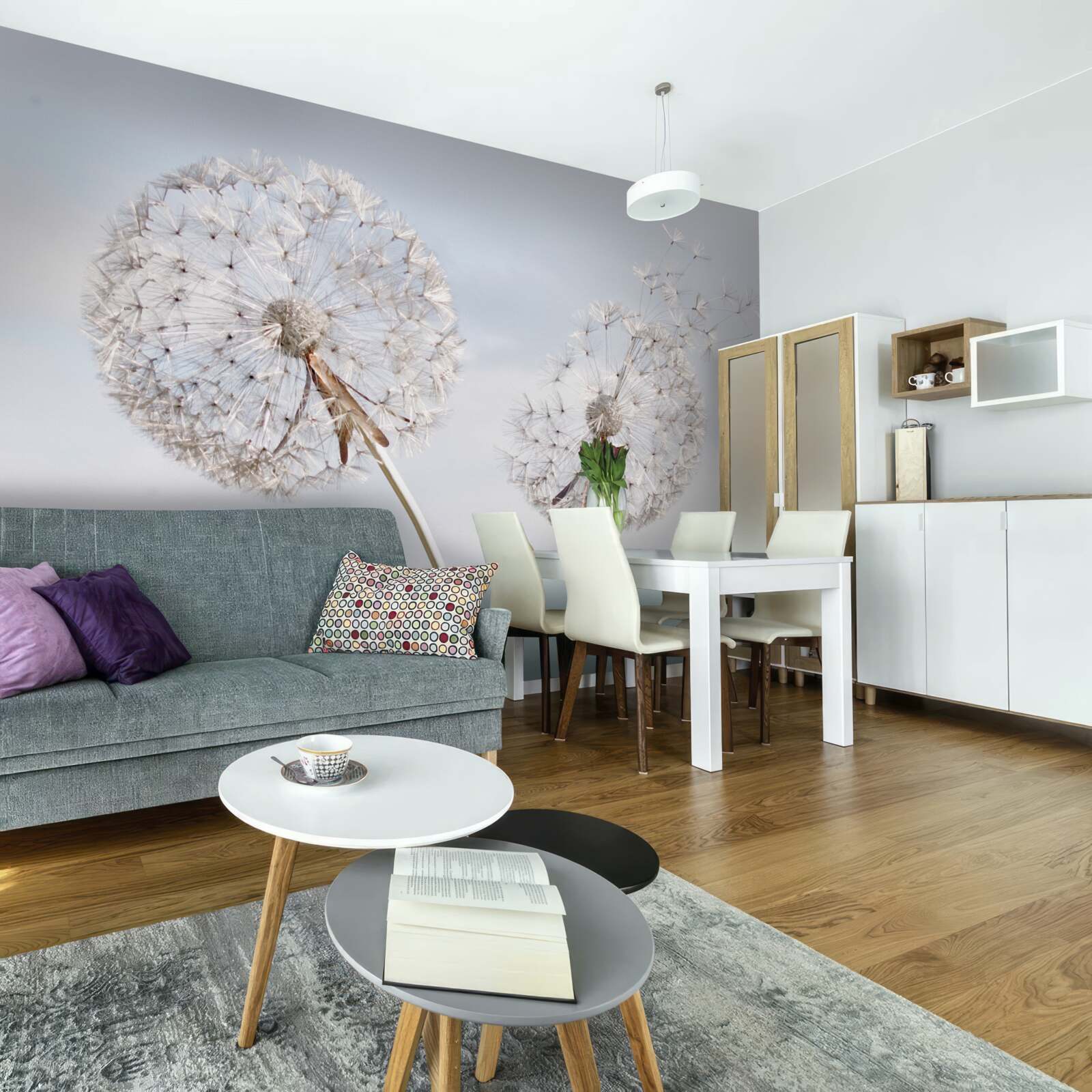 Fototapeta wiatr rozwiewa mlecze