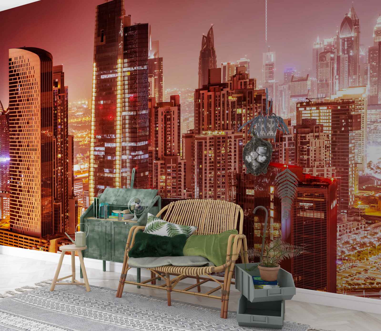 Fototapeta zgiełk miasta w nocnym świetle