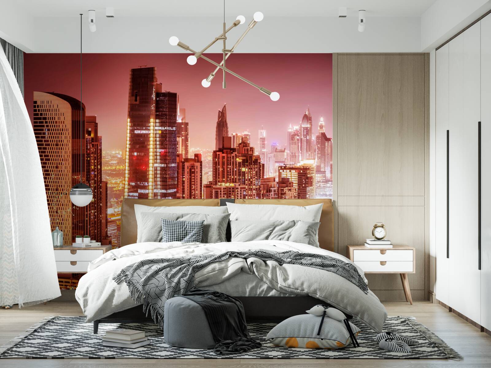 Fototapeta zgiełk miasta w nocnym świetle