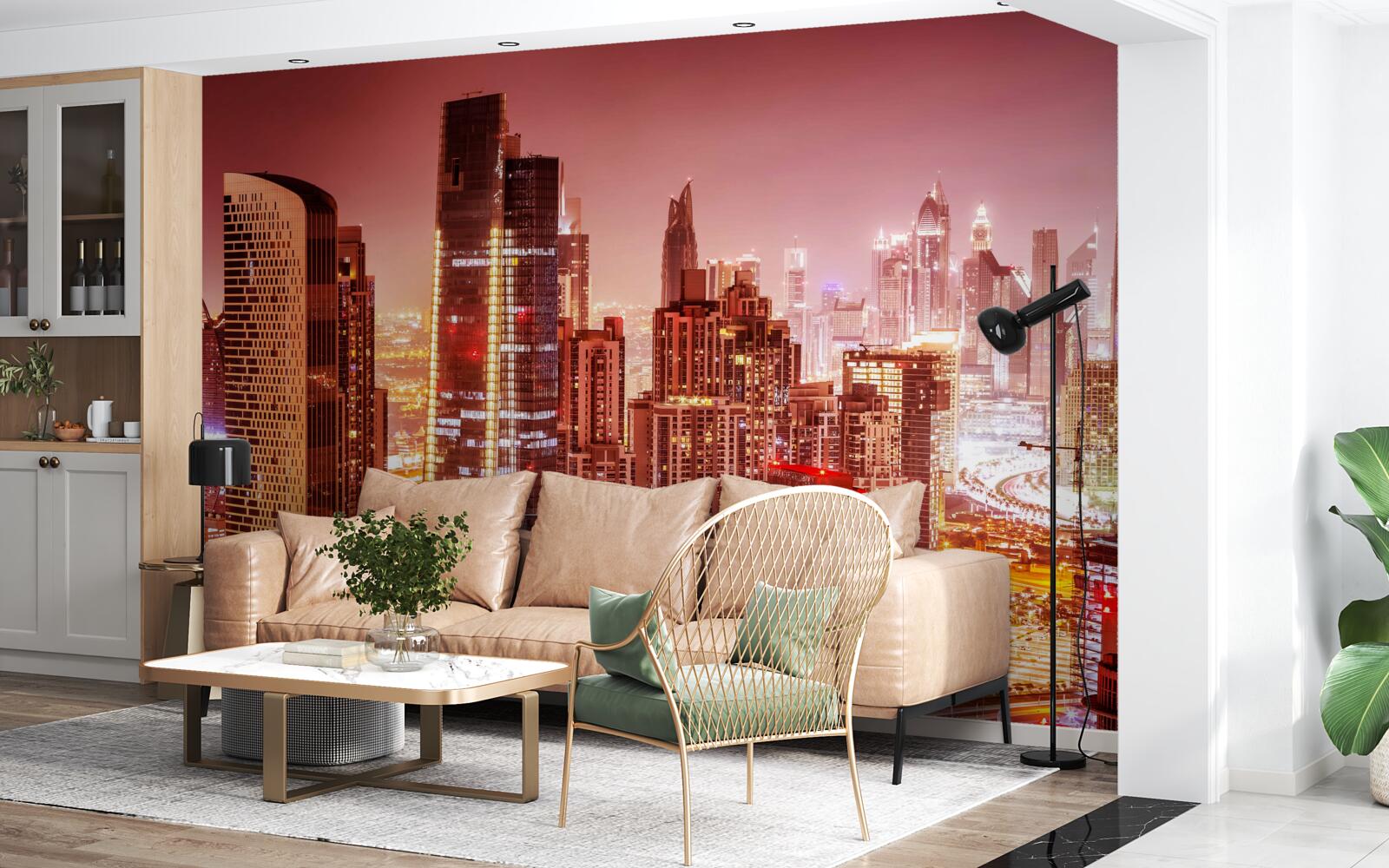 Fototapeta zgiełk miasta w nocnym świetle