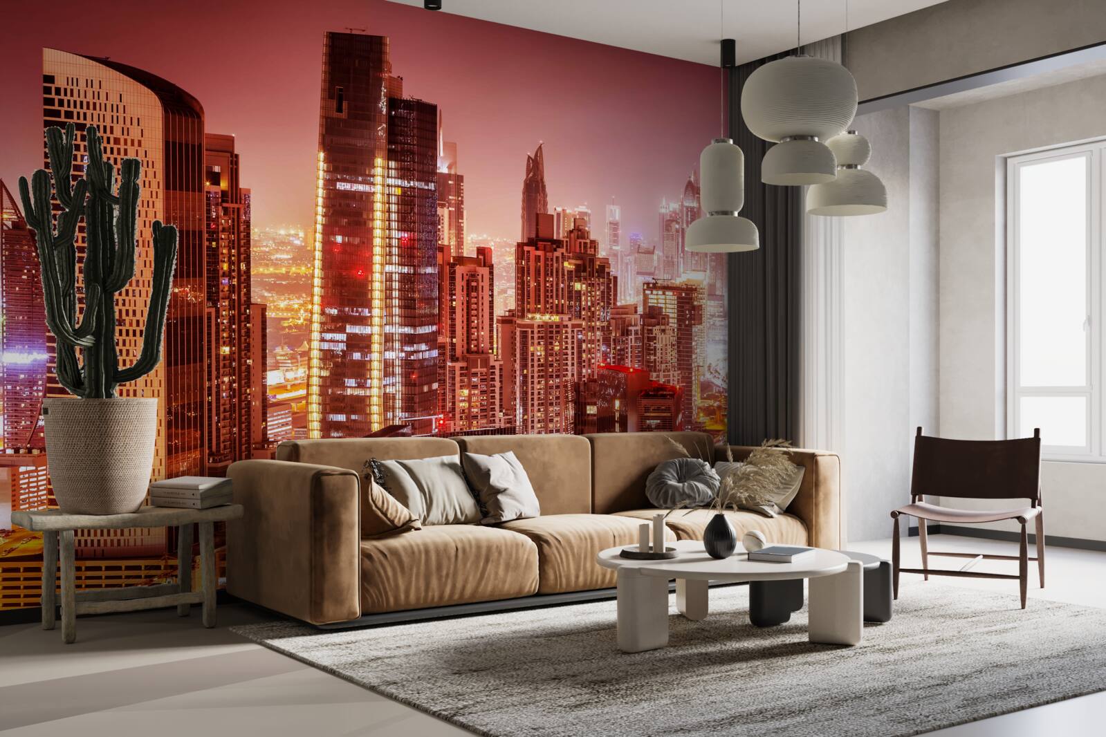 Fototapeta zgiełk miasta w nocnym świetle