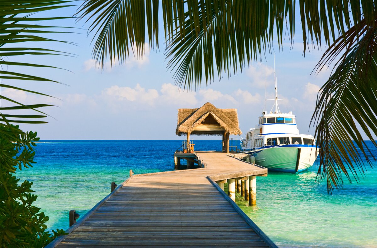 Fototapeta Łódź na przystani