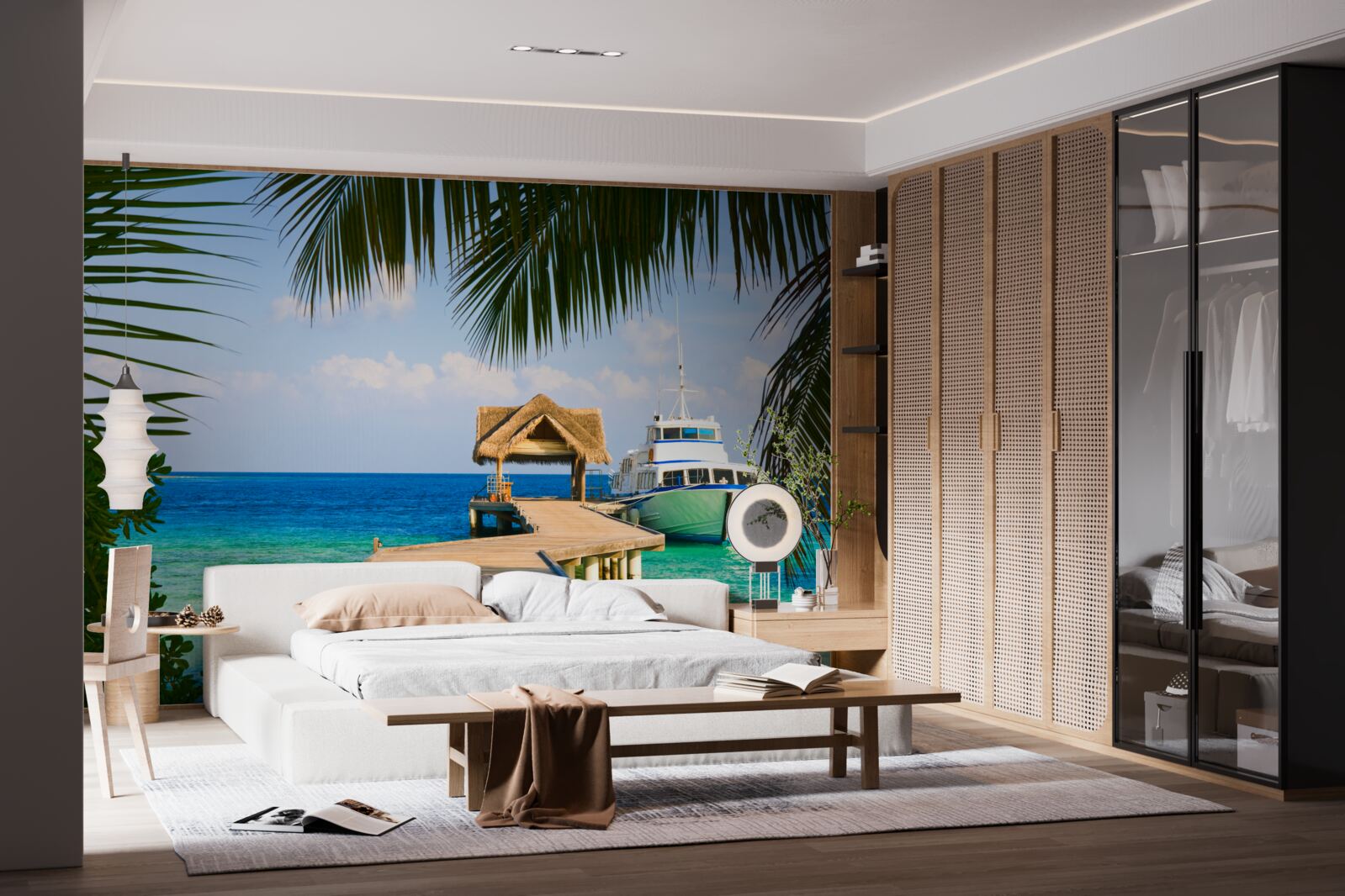 Fototapeta Łódź na przystani