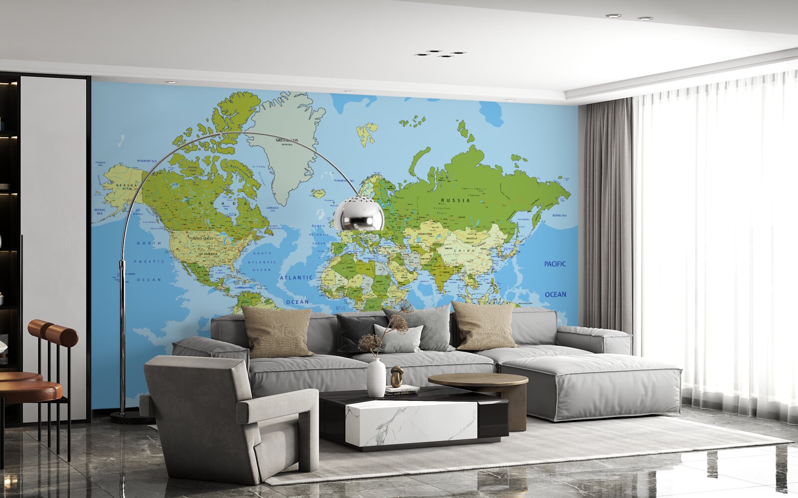 Fototapeta tradycyjna mapa świata