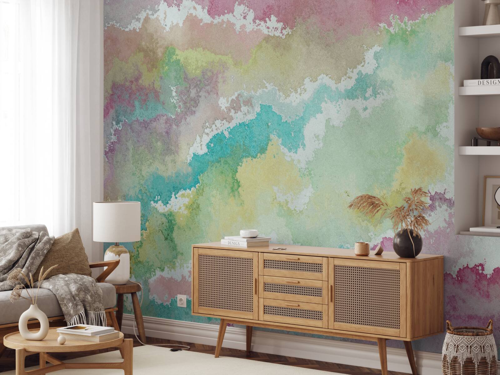 Fototapeta streszczenie zorza polarna