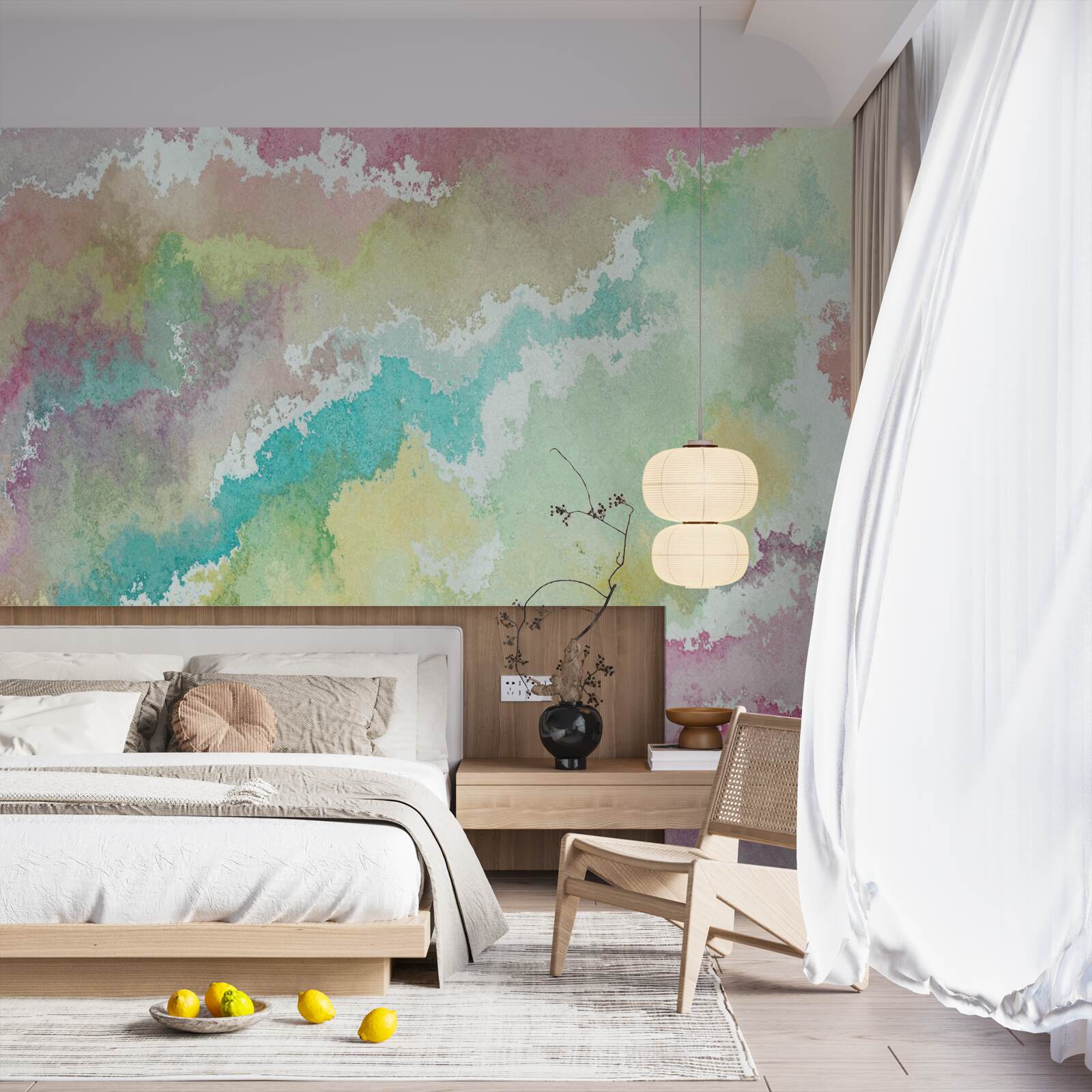 Fototapeta streszczenie zorza polarna