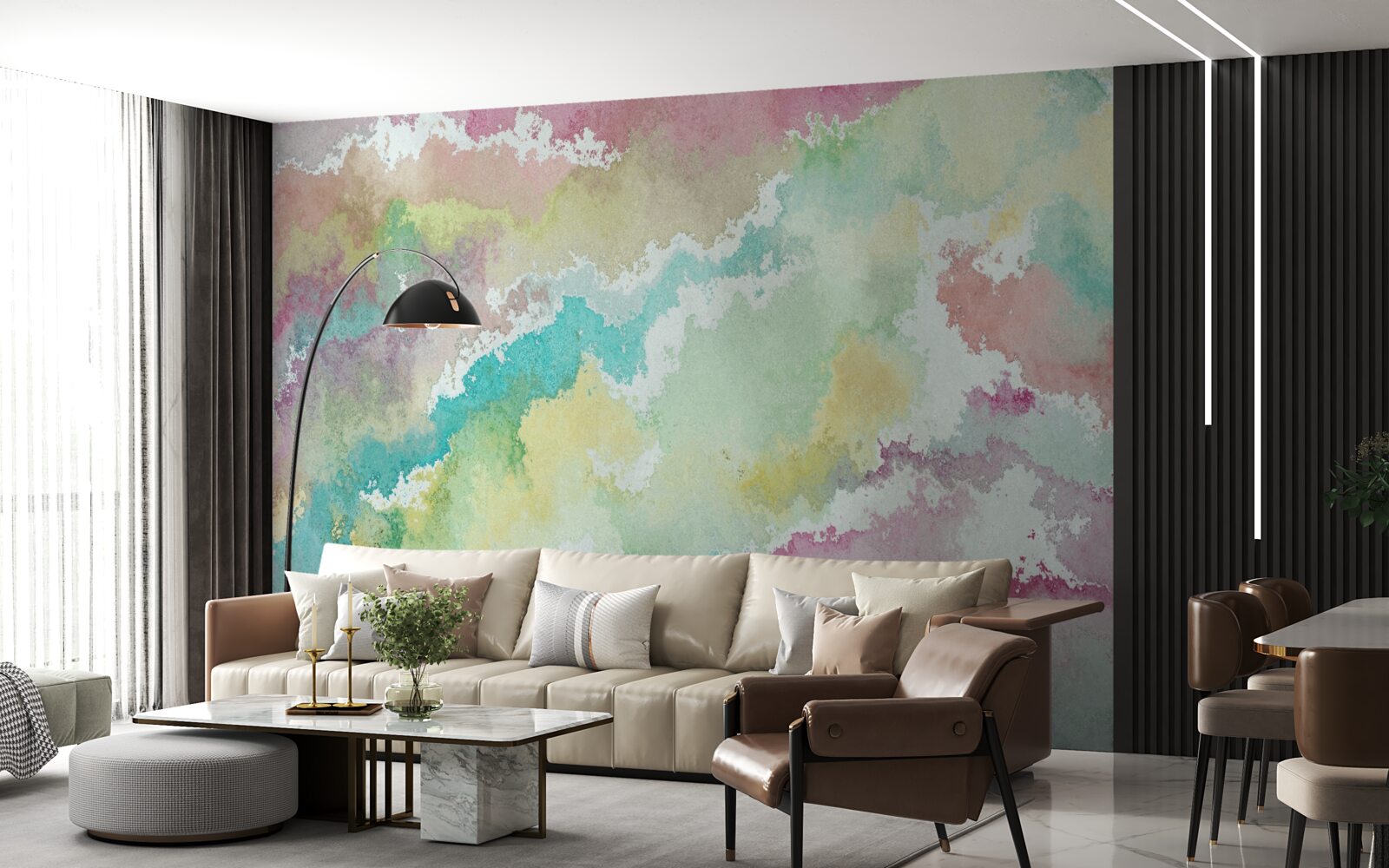 Fototapeta streszczenie zorza polarna