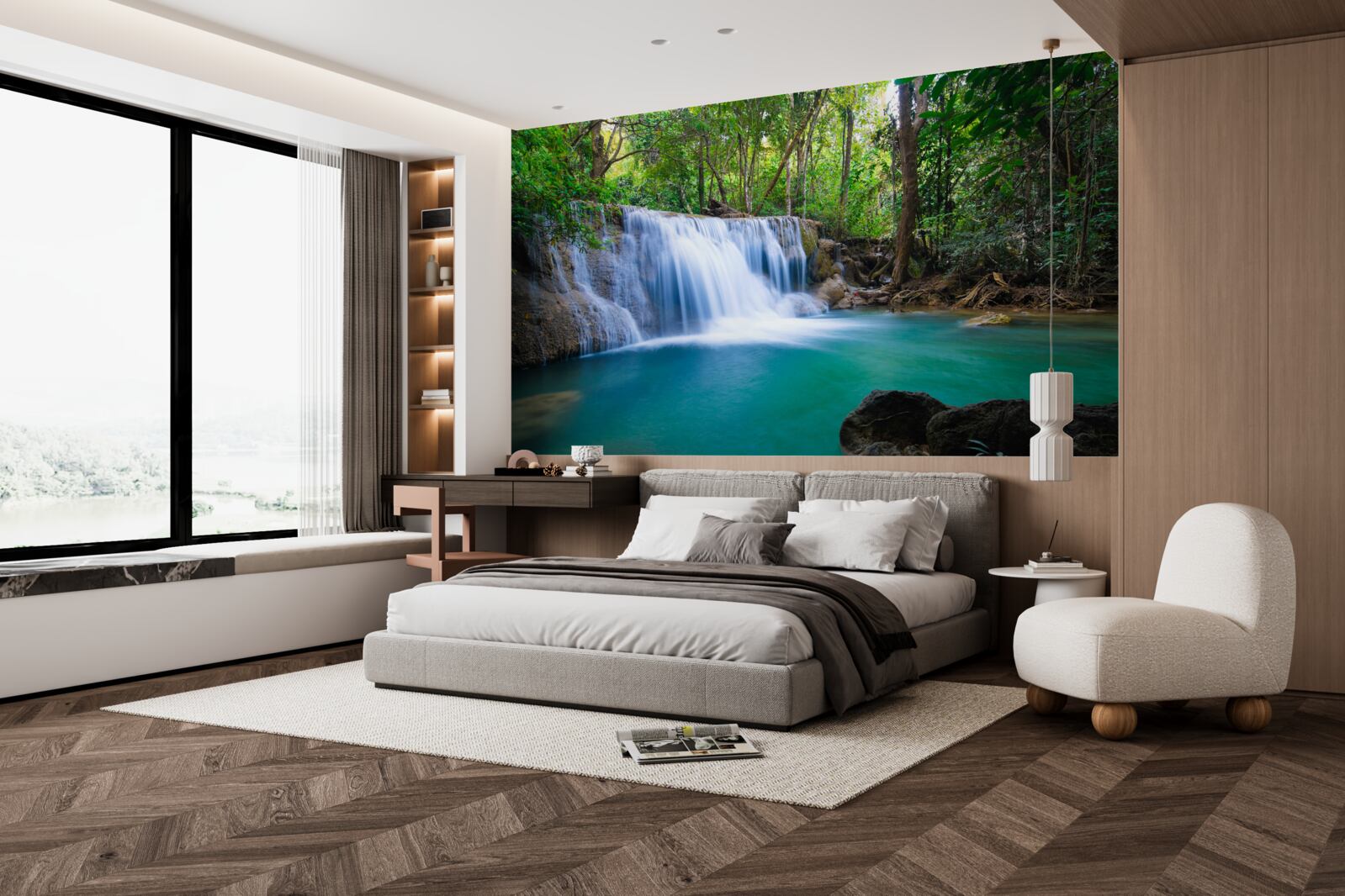 Fototapeta niesamowicie czyste wody leśnego wodopoju