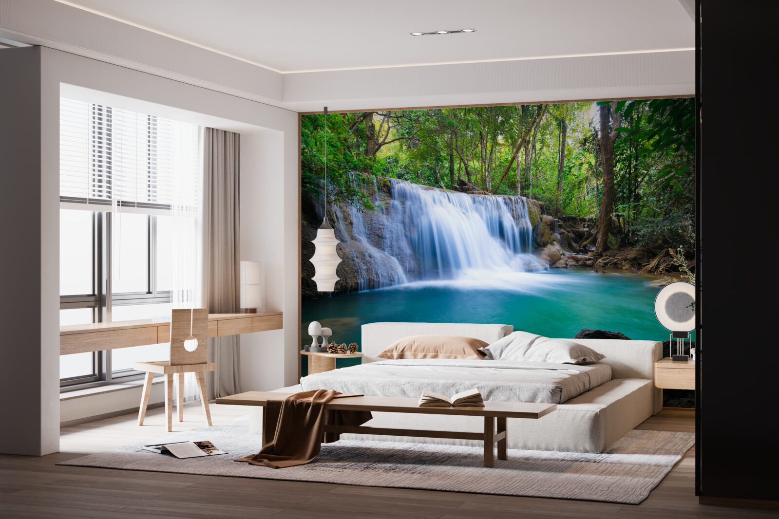 Fototapeta niesamowicie czyste wody leśnego wodopoju