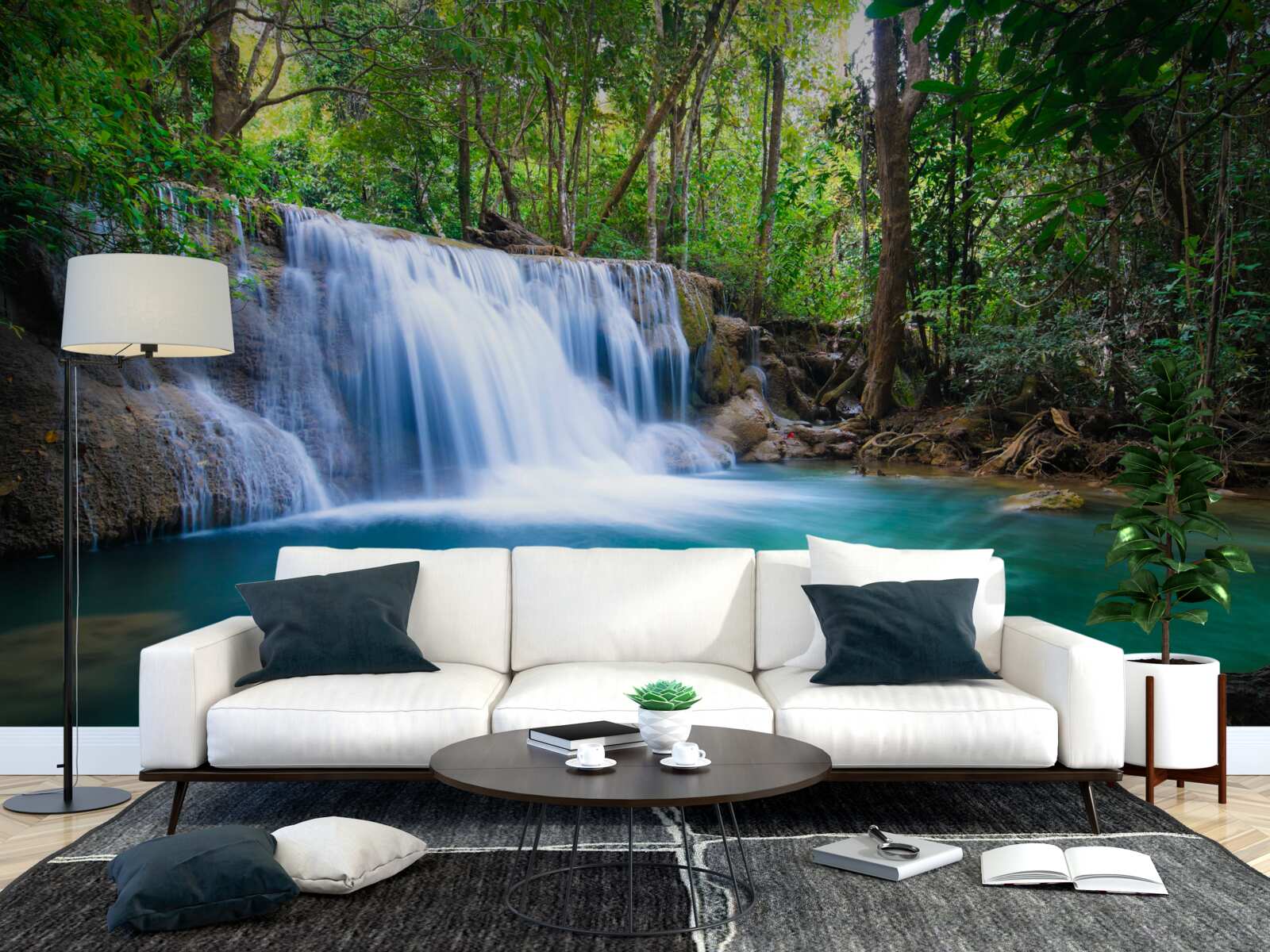 Fototapeta niesamowicie czyste wody leśnego wodopoju