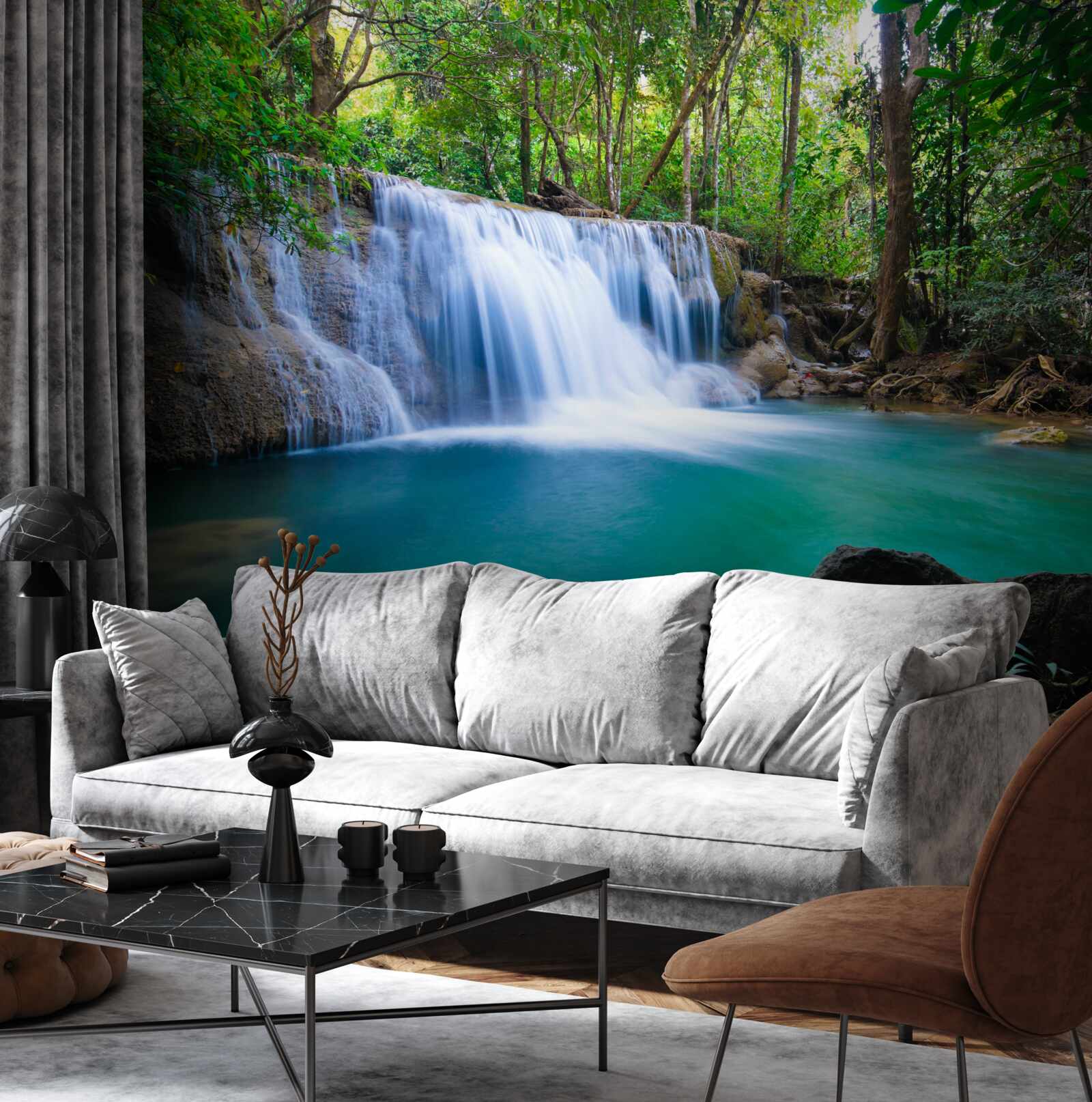 Fototapeta niesamowicie czyste wody leśnego wodopoju