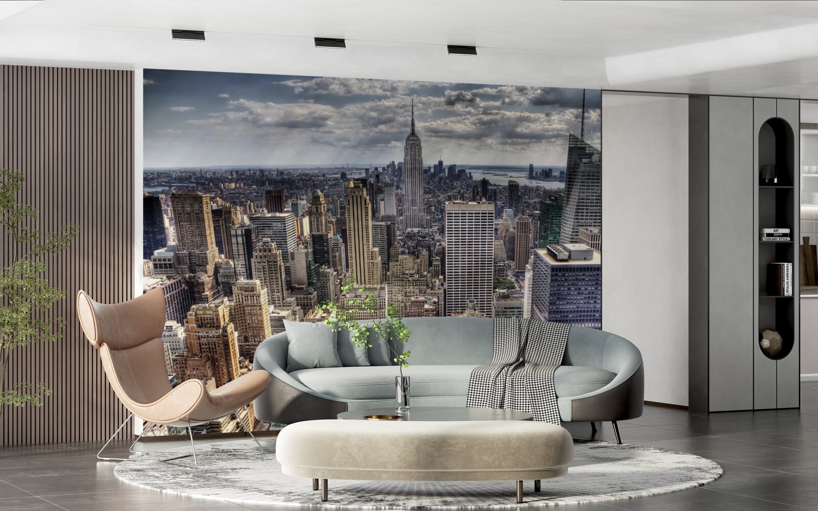 Fototapeta nowy jork czeka na nadejście deszczu