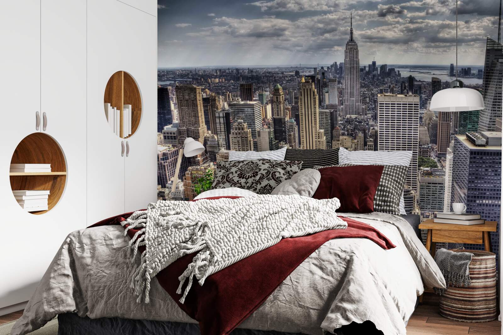 Fototapeta nowy jork czeka na nadejście deszczu