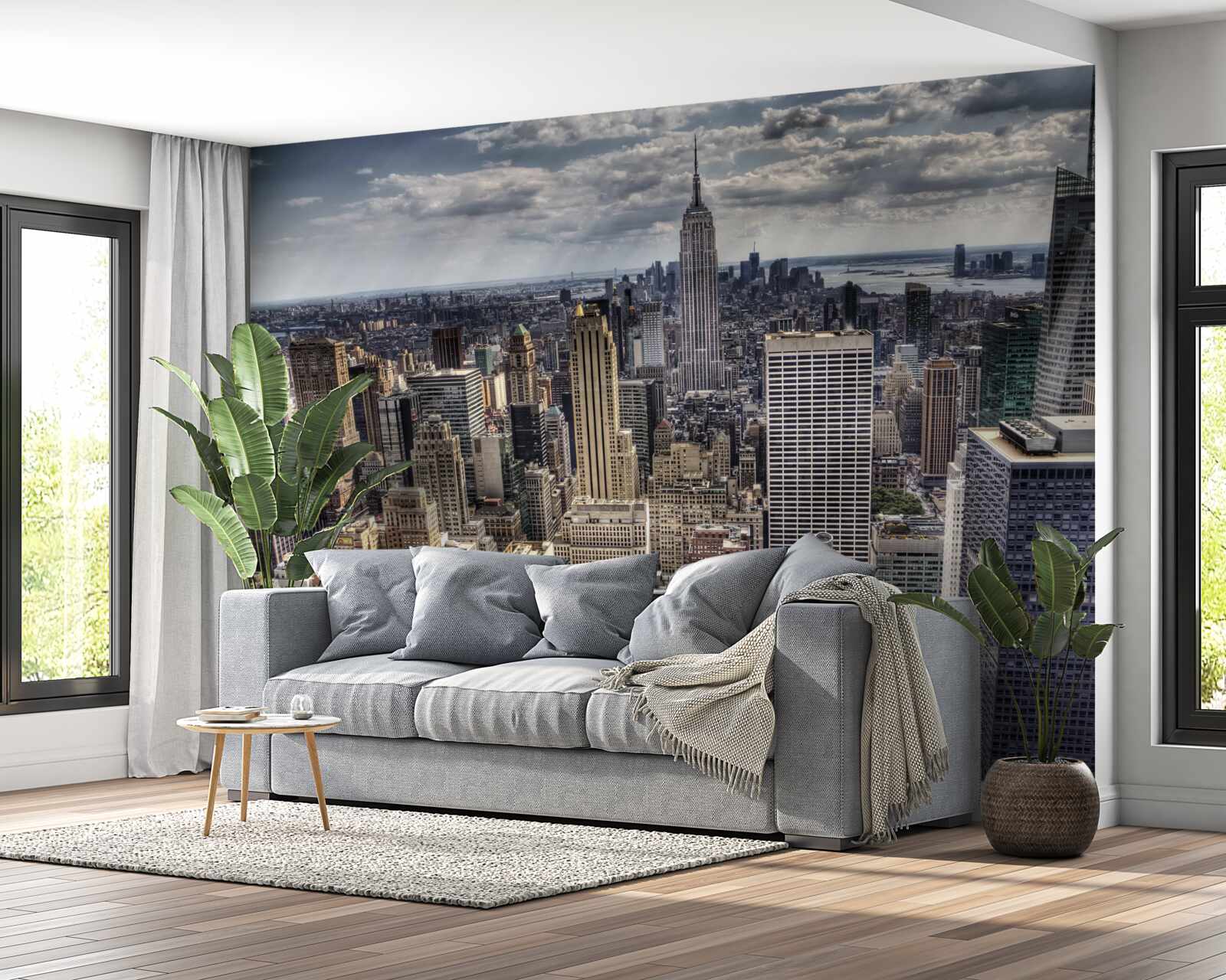 Fototapeta nowy jork czeka na nadejście deszczu