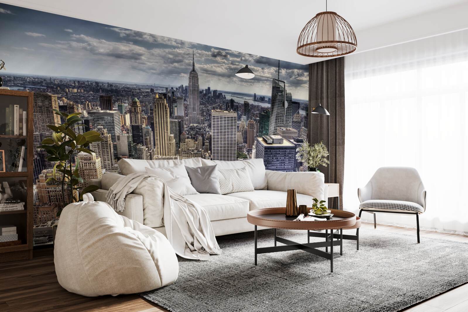 Fototapeta nowy jork czeka na nadejście deszczu