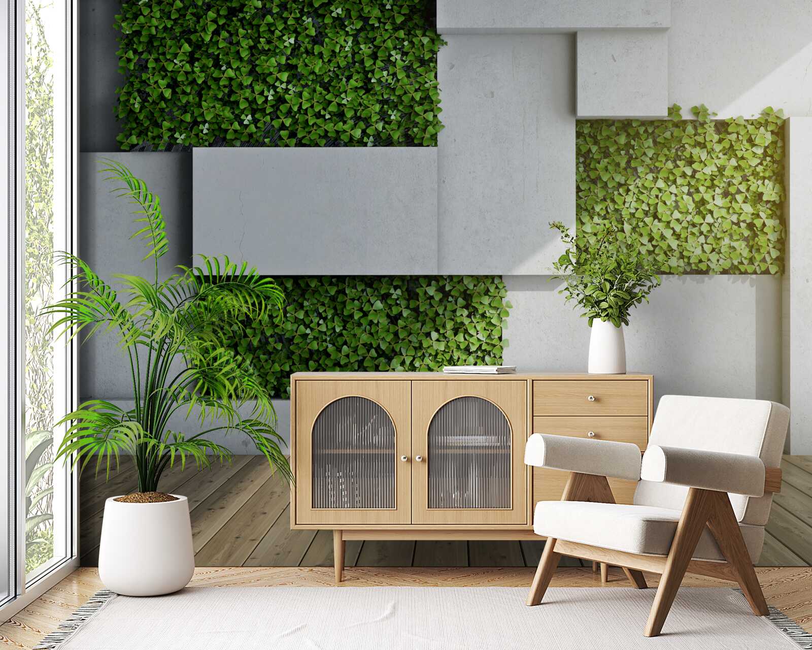 Fototapeta zielona dekoracja ścienna