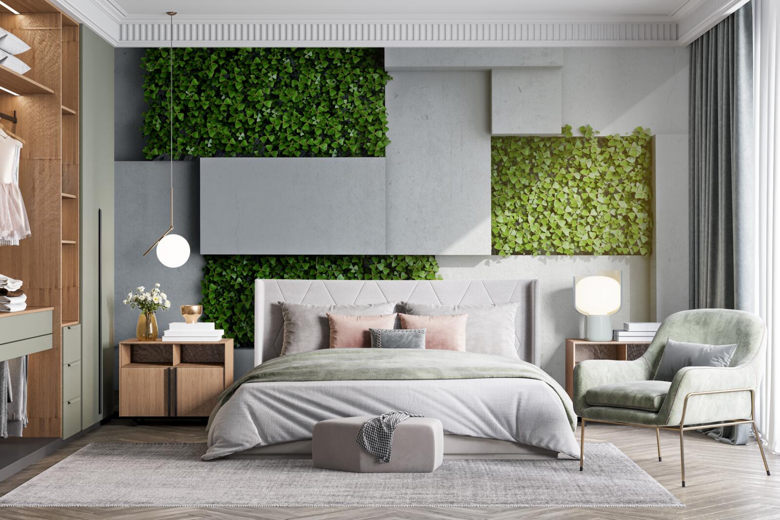 Fototapeta zielona dekoracja ścienna