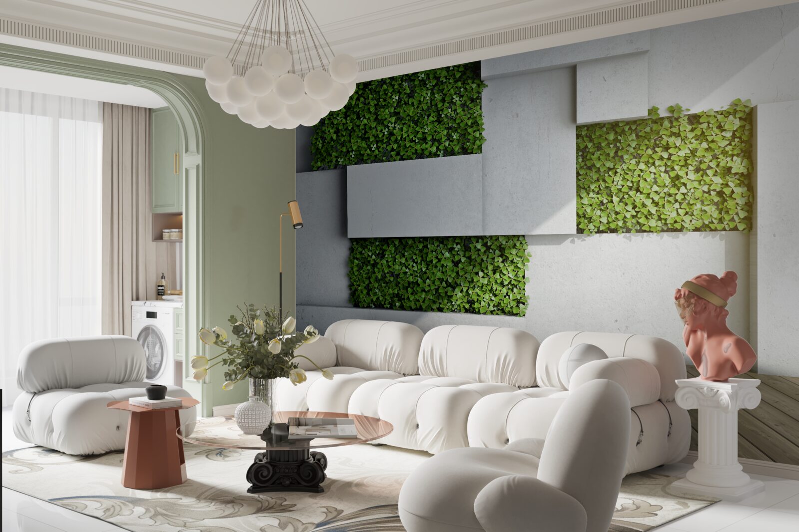 Fototapeta zielona dekoracja ścienna