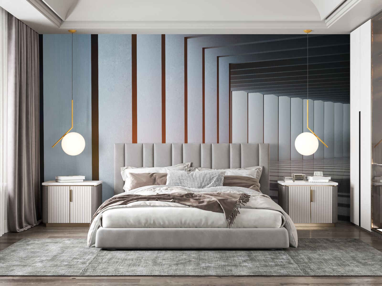 Fototapeta prostokątne łuki o świcie