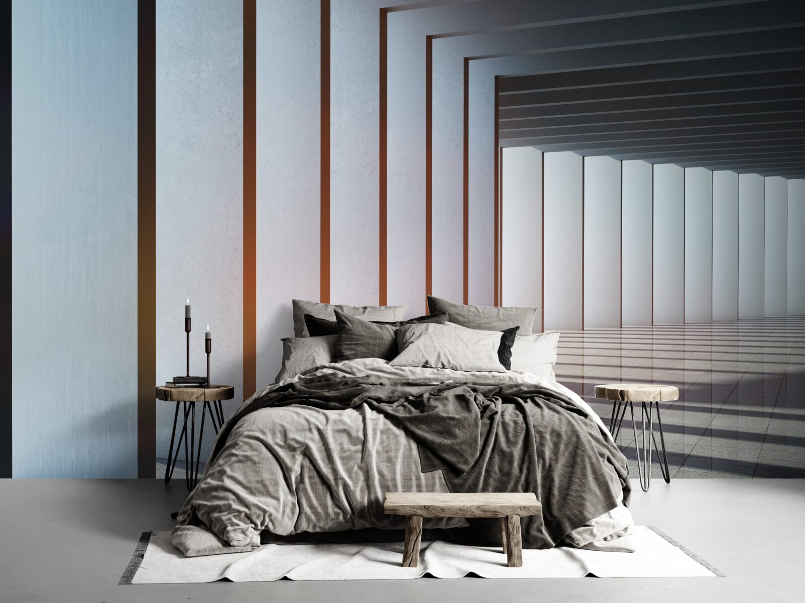 Fototapeta prostokątne łuki o świcie