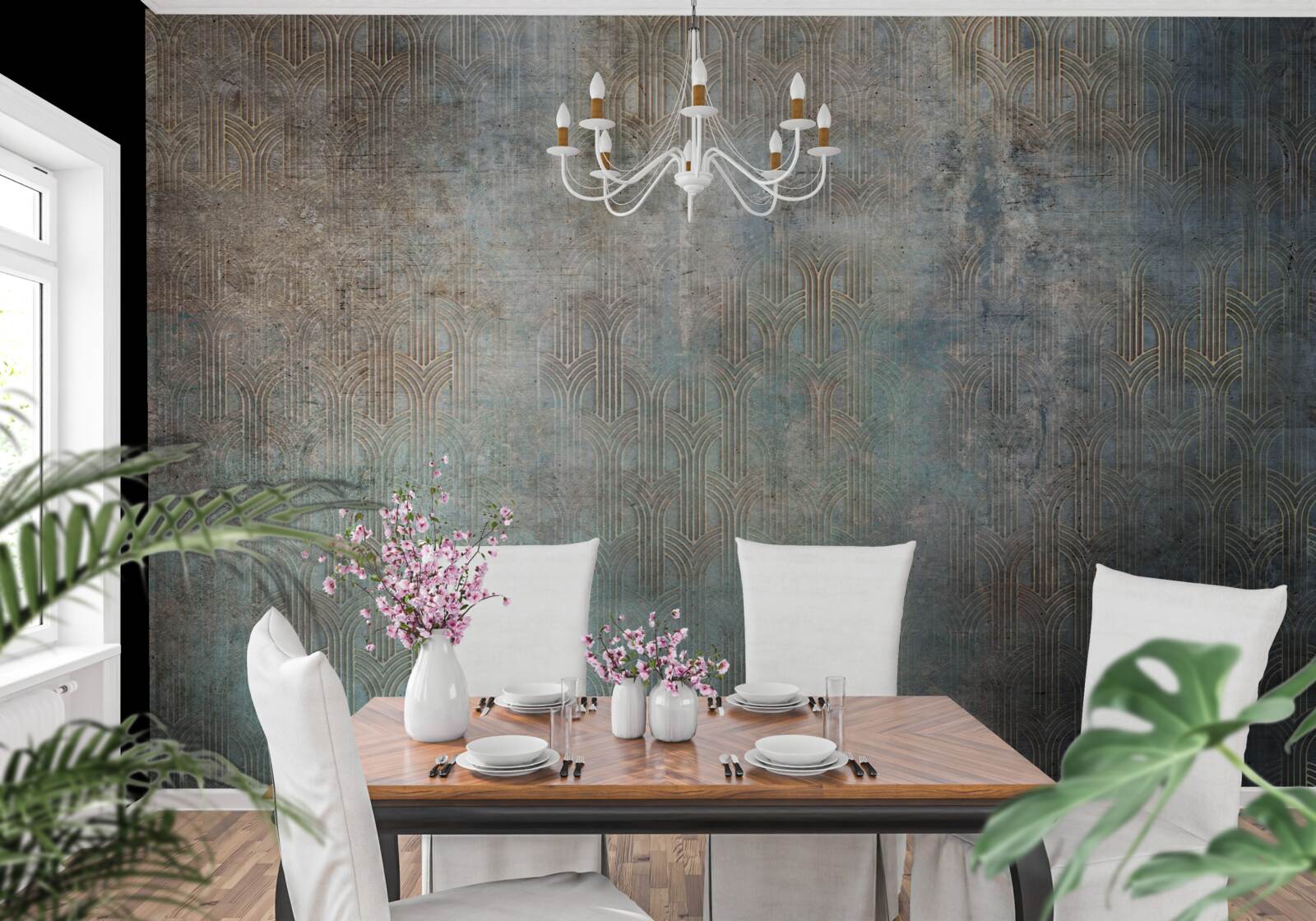 Fototapeta w nocy deszcz padający na wodę