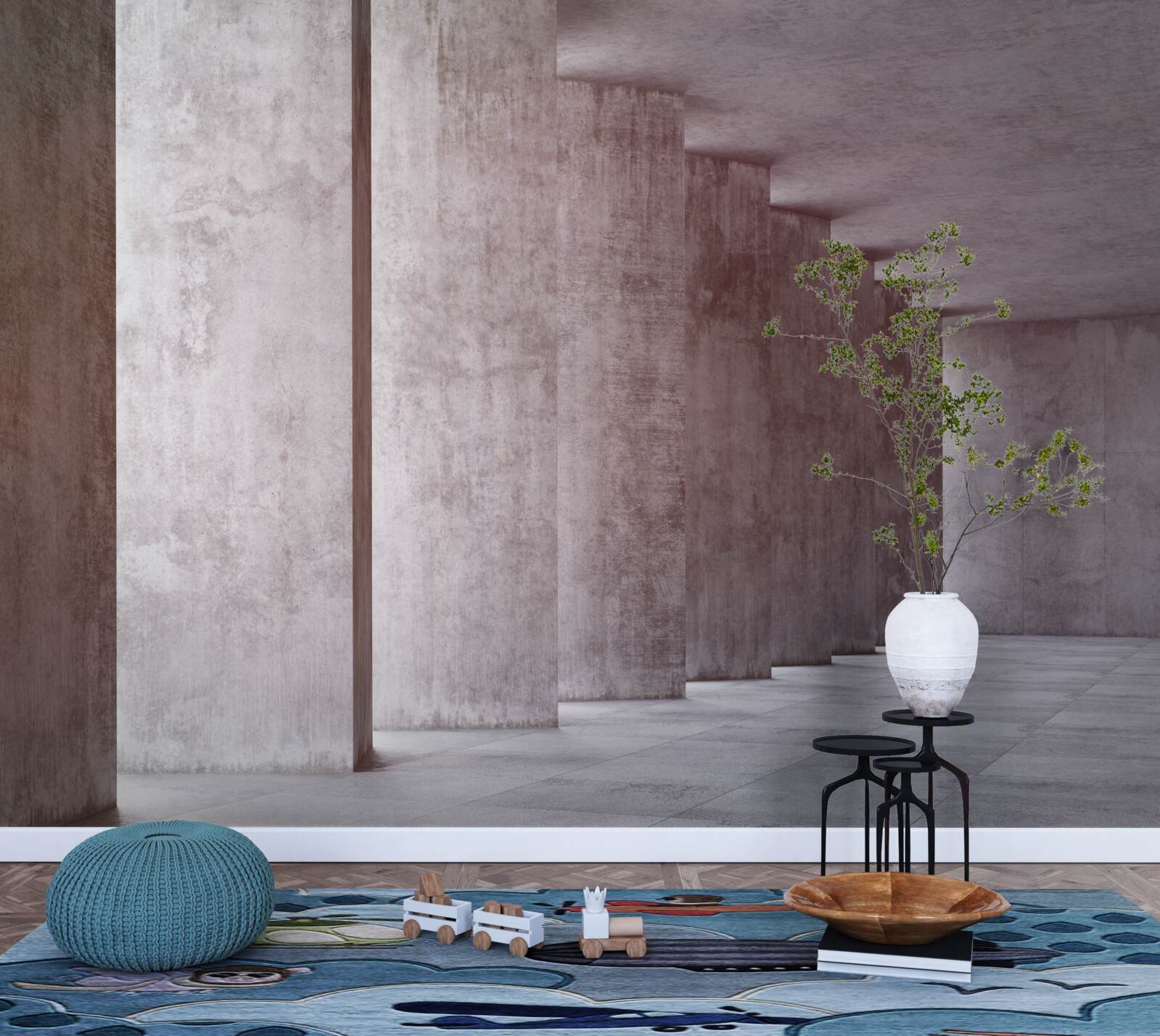 Fototapeta lekka kolumnada bez zakrętów