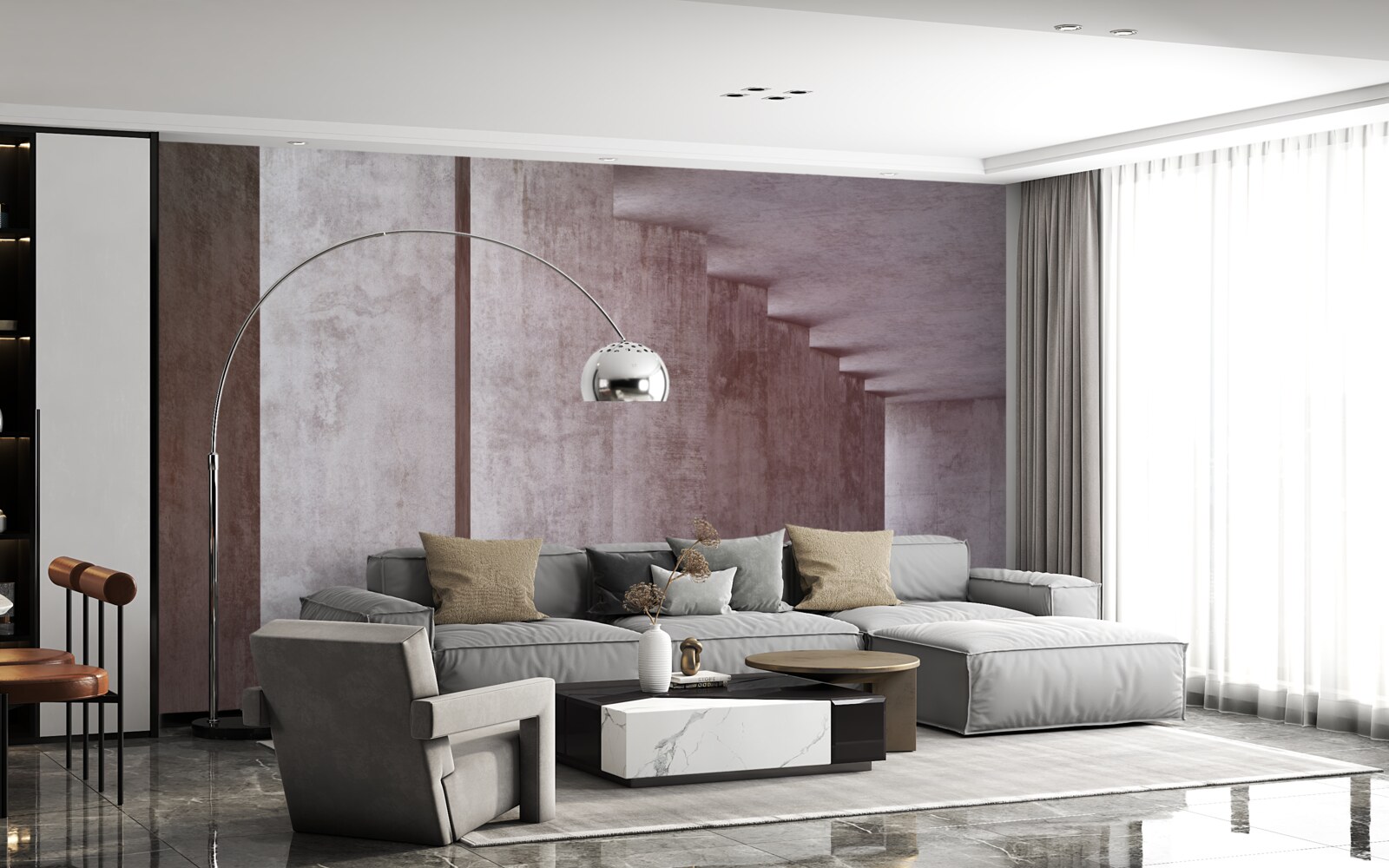 Fototapeta lekka kolumnada bez zakrętów