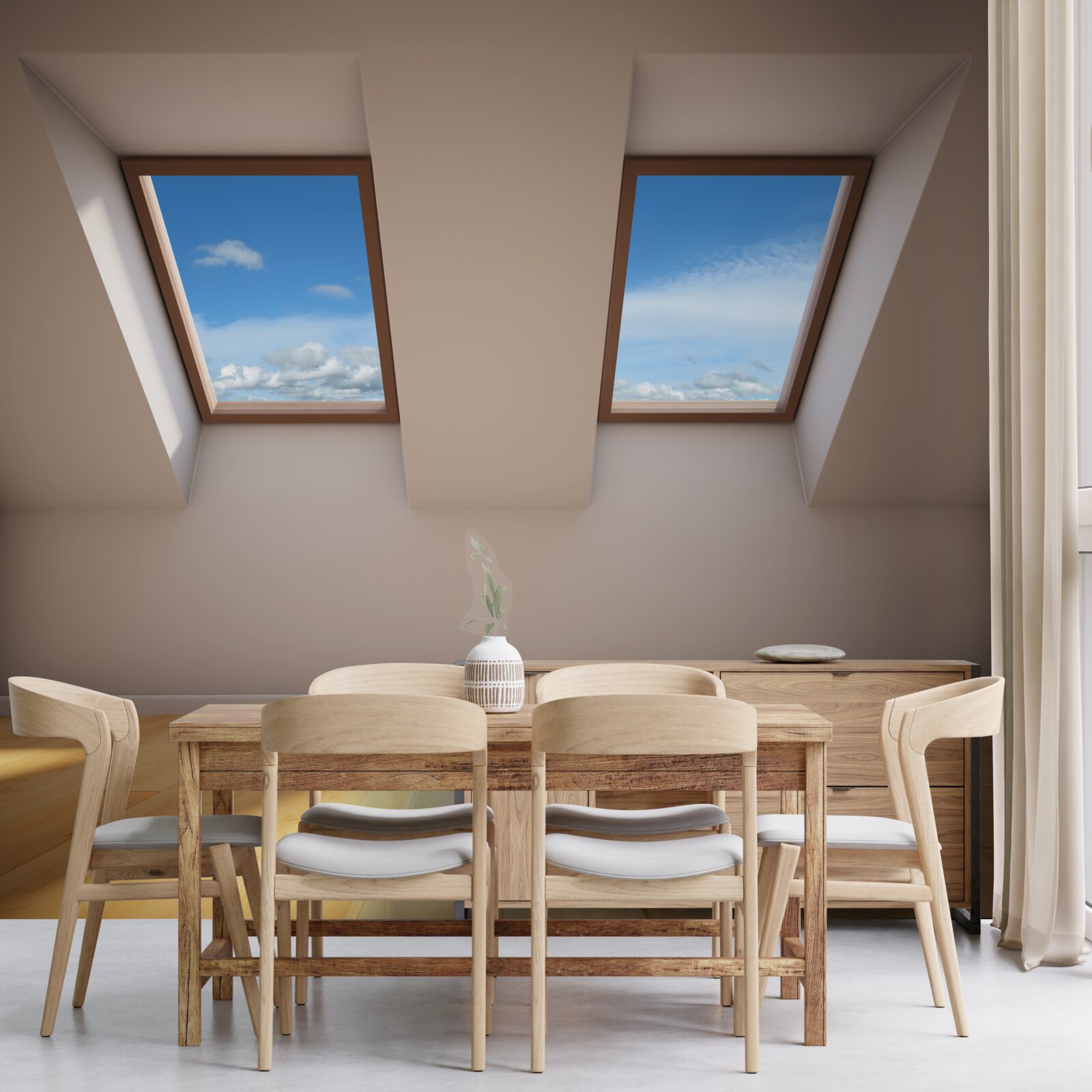 Fototapeta najwyższy poziom z widokiem na niebo