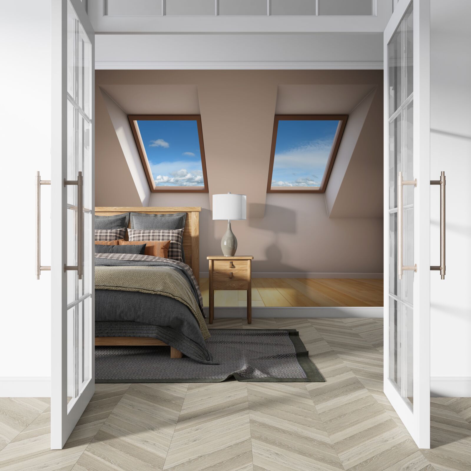 Fototapeta najwyższy poziom z widokiem na niebo