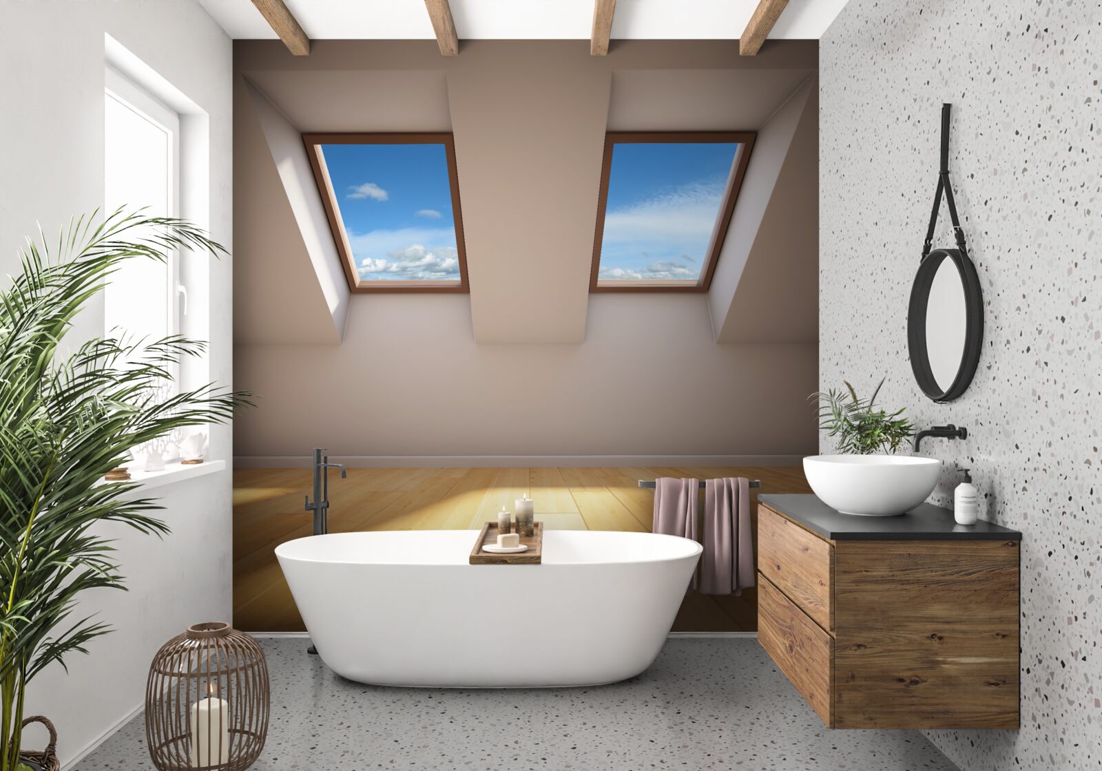 Fototapeta najwyższy poziom z widokiem na niebo