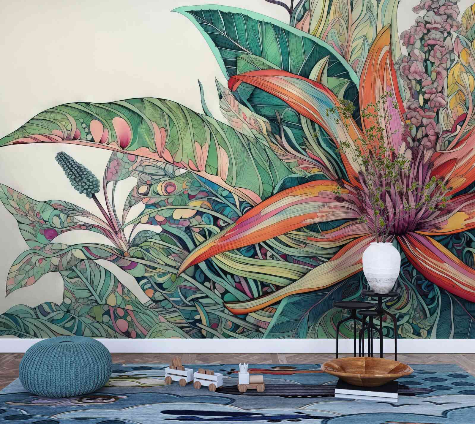 Fototapeta otwarty pączek agresywnej rośliny