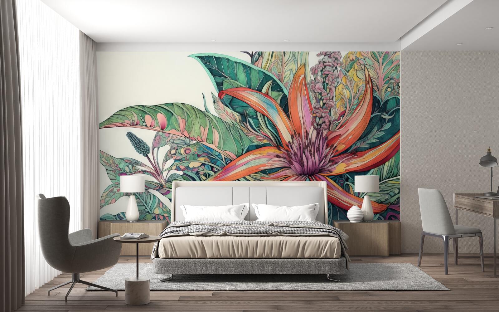 Fototapeta otwarty pączek agresywnej rośliny