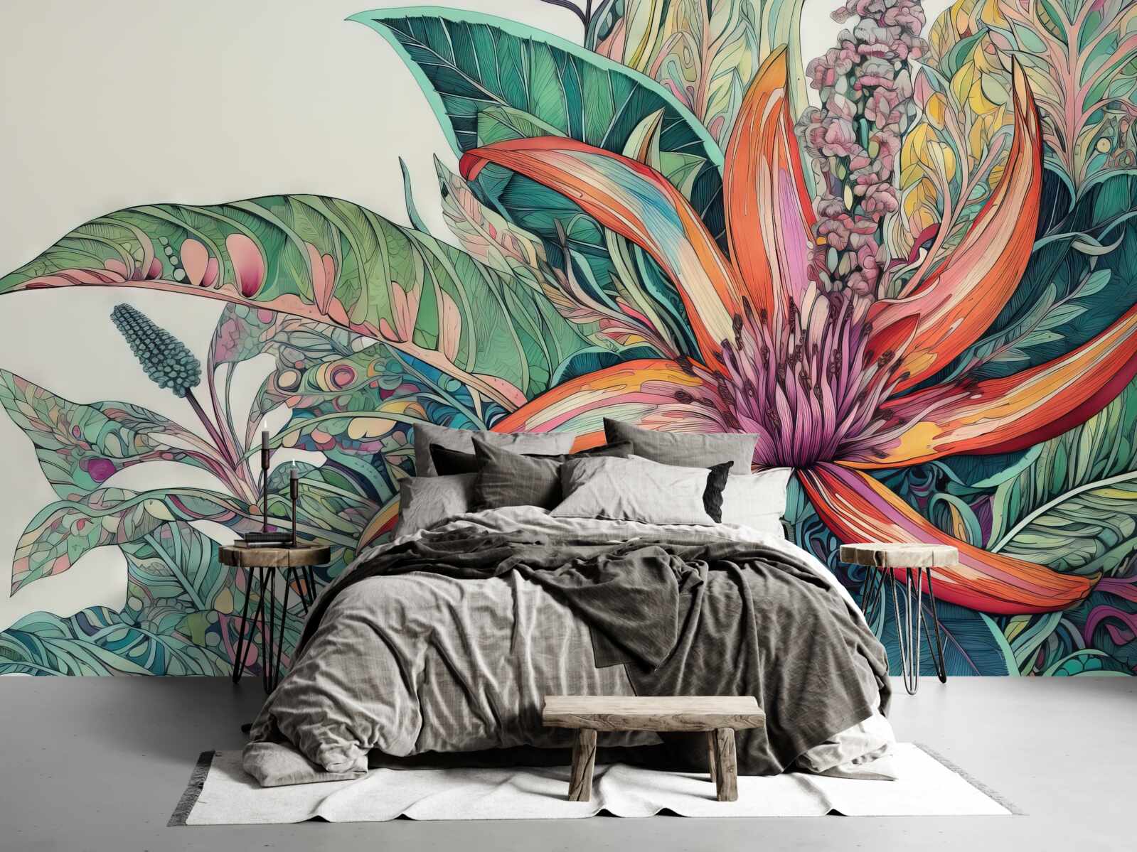 Fototapeta otwarty pączek agresywnej rośliny