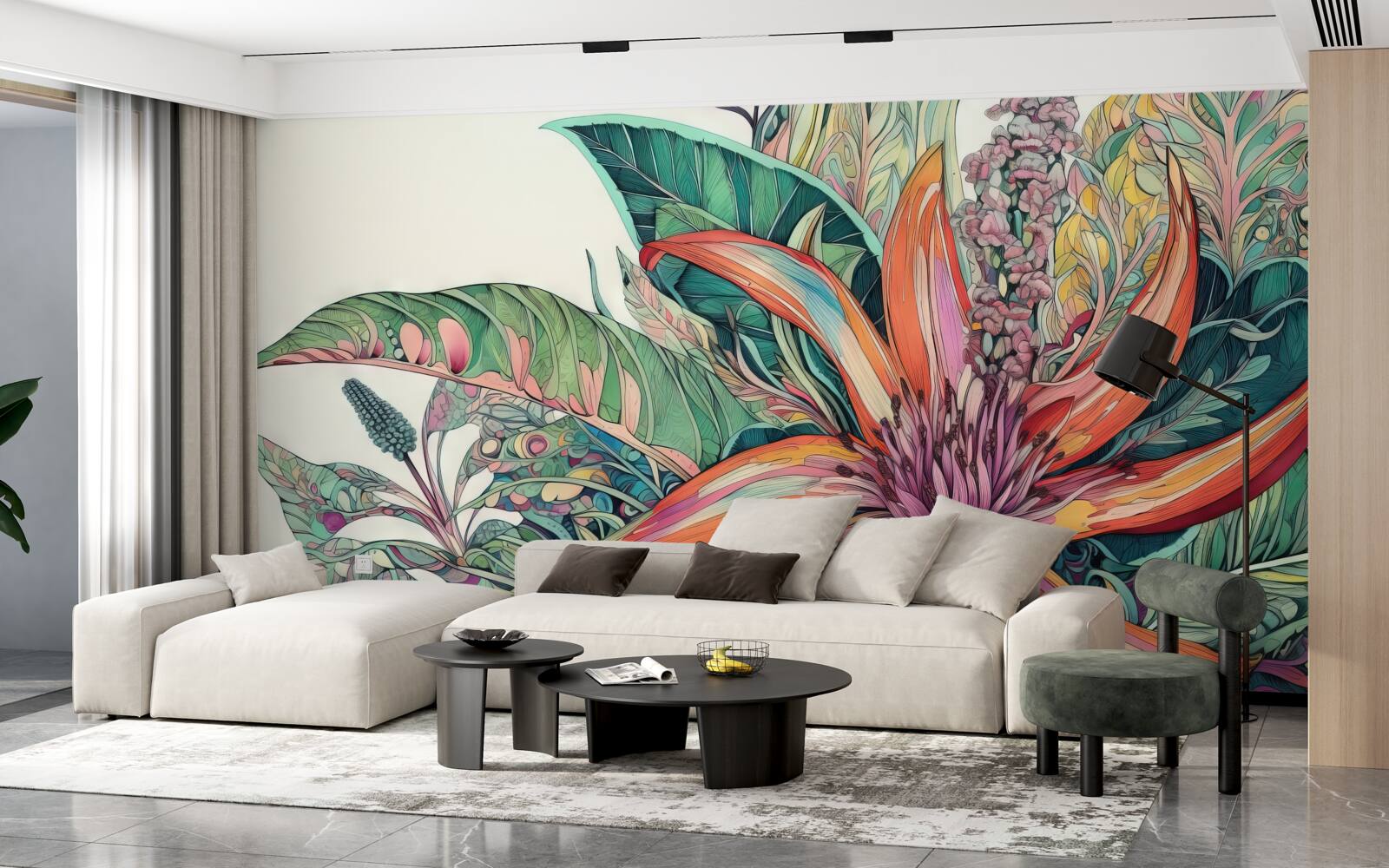 Fototapeta otwarty pączek agresywnej rośliny