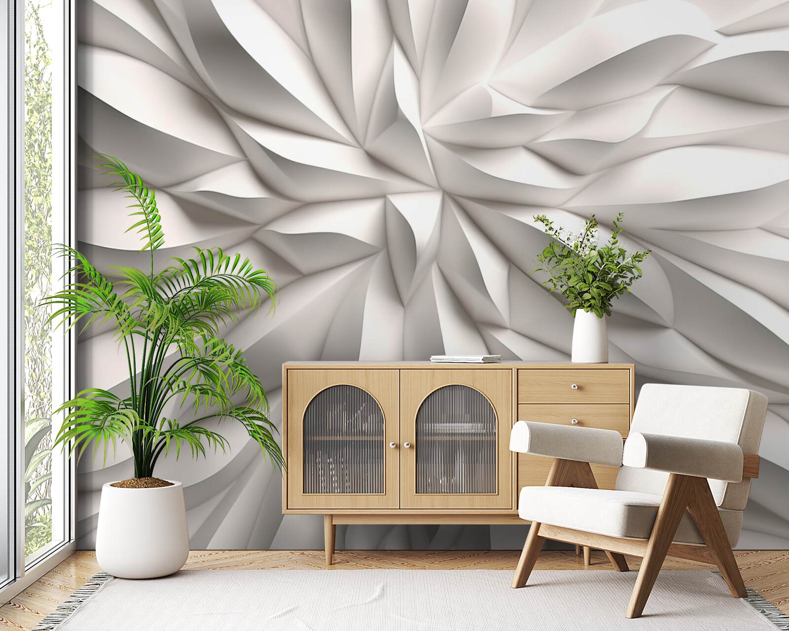 Fototapeta centrum kwiatowe w abstrakcji