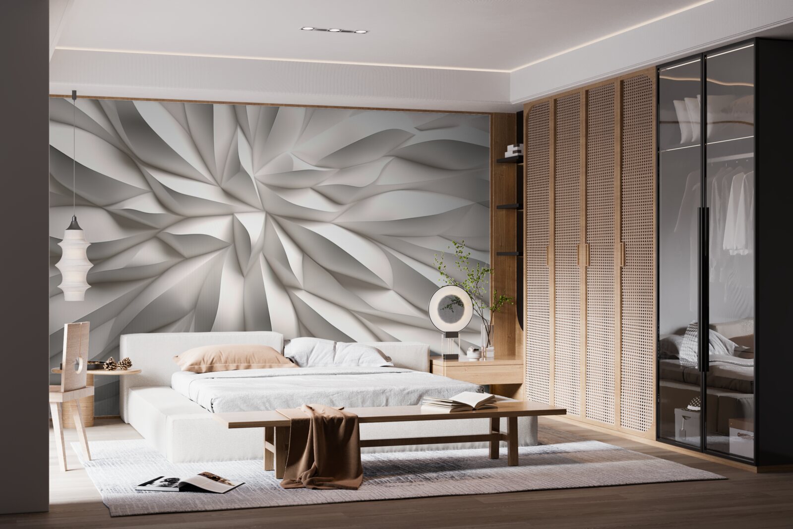 Fototapeta centrum kwiatowe w abstrakcji