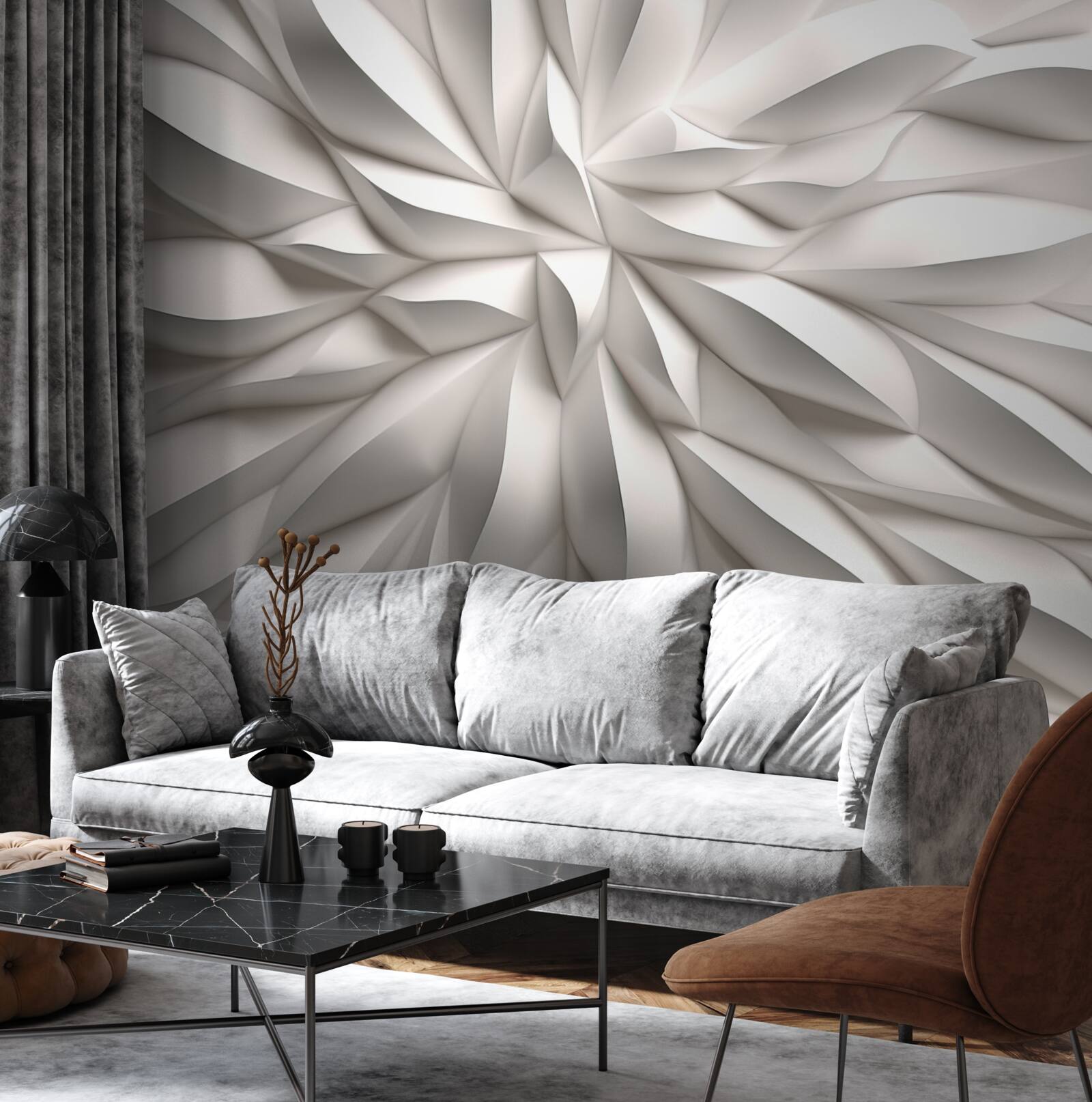 Fototapeta centrum kwiatowe w abstrakcji